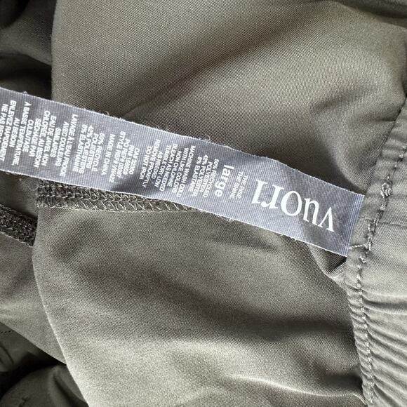 VUORI The Weekend Jogger Pants Green Lightweight Travel Women's Size L Pockets - Picture 6 of 10